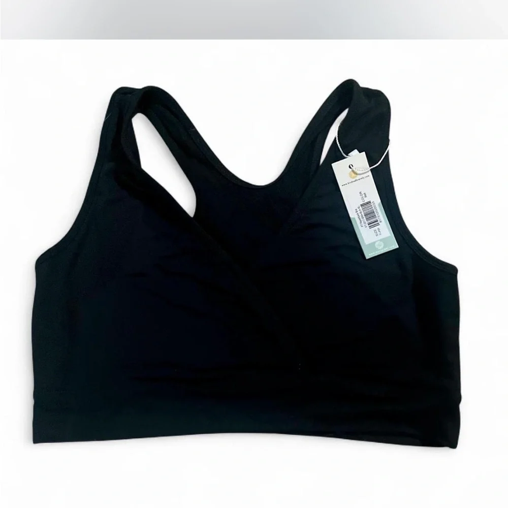 Kindred Bravely NWT Black Racerback Bra NOT Padded and NO wires - Picture 1 of 5